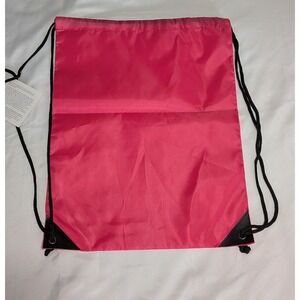 Unbranded Drawstring Backpack Unisex OS Hot Pink Like New Cinch Bag Sport Sack